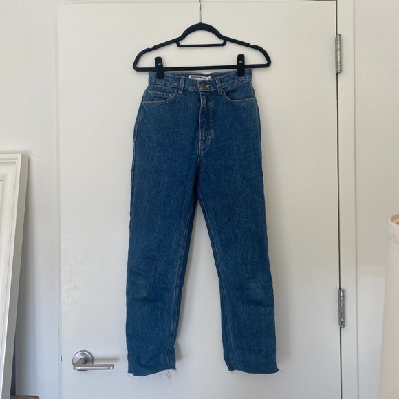 American Apparel, The High-Waist Jean Medium Wash, size 26 with - Picture 1 of 7
